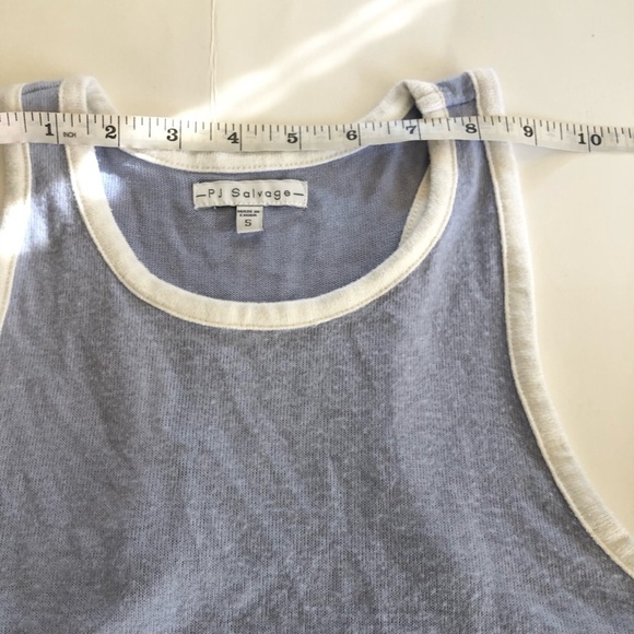 PJ Salvage Loungwear Back to Basics Relaxed Sleeveless Racerback Tank Top Size S - Picture 9 of 10
